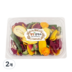 웰빙공작소 야채 과일 믹스 칩, 300g, 2개