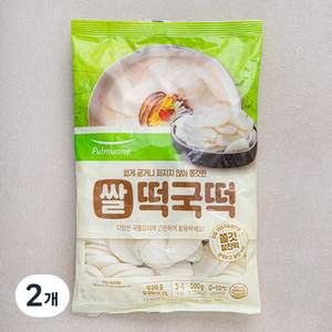 풀무원 쌀 떡국떡, 500g, 2개