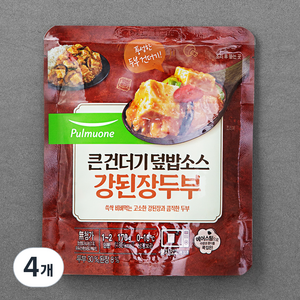 풀무원 큰건더기 덮밥소스 강된장두부, 170g, 4개