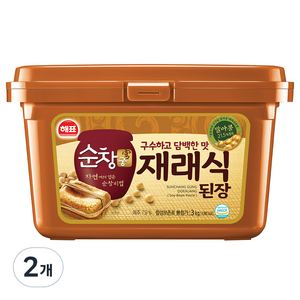 해표 순창궁 재래식 된장, 3kg, 2개