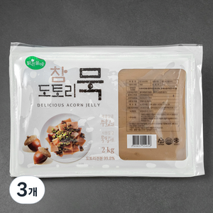 맑은물에 참도토리묵, 2kg, 3개