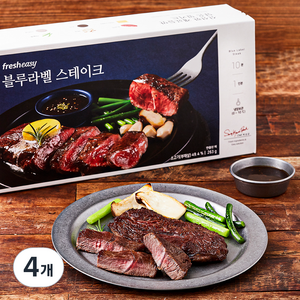 프레시지 블루라벨 스테이크 밀키트 1인분 (냉장), 263g, 4개