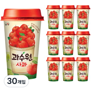 남양유업 과수원 사과 컵, 200ml, 30개