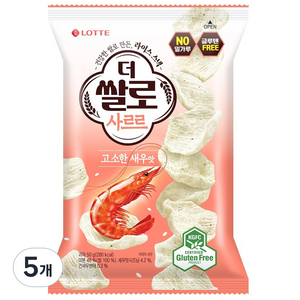 더쌀로 사르르 고소한새우맛, 5개, 50g