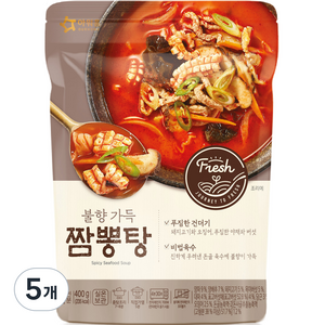 아워홈 불향가득 짬뽕탕, 400g, 5개