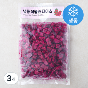 적용과 다이스 (냉동), 3개, 1kg