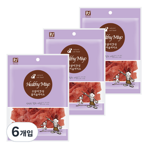 헬씨미요 고양이 간식 슬라이스, 참치슬라이스, 50g, 6개