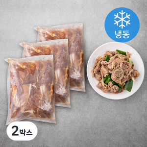 국제식품 국내산 돈뒷다리 양념육 간장 불고기 3ea (냉동), 3kg, 2박스