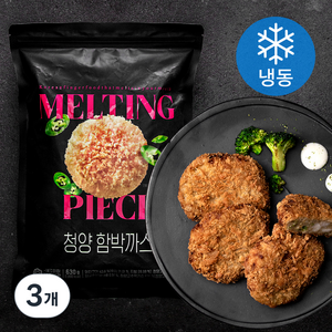 멜팅피스 청양 함박까스 (냉동), 630g, 3개