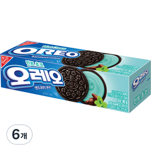 오레오 민트초코 샌드위치 쿠키, 80g, 6개