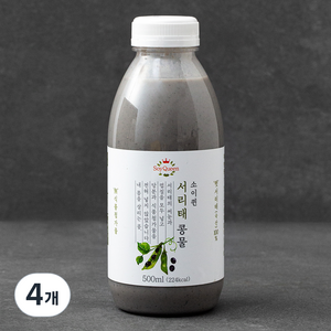 소이퀸 서리태 콩물, 4개, 500ml