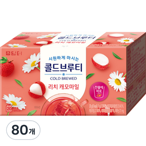 담터 콜드브루티 리치캐모마일, 1g, 20개입, 4개