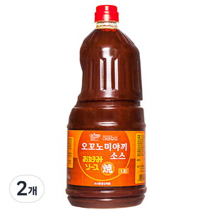 이엔푸드 오꼬노미야끼 소스, 1.8L, 2개