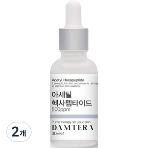 담테라 아세틸 헥사펩타이드 500ppm 앰플, 30ml, 2개