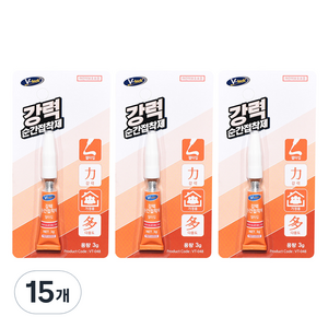 Vtech 젤타입 강력 순간 접착제, 15개