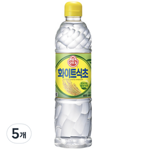 오뚜기 화이트 식초, 900ml, 5개