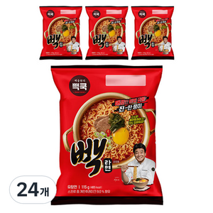 백쿡 빽라면 115g, 24개