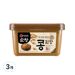 청정원순창 콩된장, 3kg, 3개