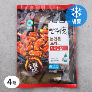 청정원 안주야 직화곱창 (냉동), 260g, 4개