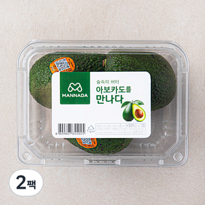 만나다 뉴질랜드산 아보카도 3입, 600g, 2팩