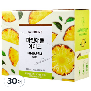 카페베네 파인애플 에이드, 190ml, 30개