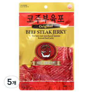 코주부 오리지널 육포, 50g, 5개