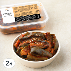 남도애꽃 양념 가지나물, 150g, 2개