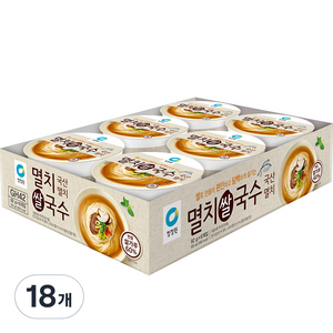 청정원 멸치 쌀국수, 92g, 18개