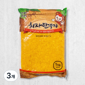 반찬단지 치자단무지 알밥용, 1kg, 3개