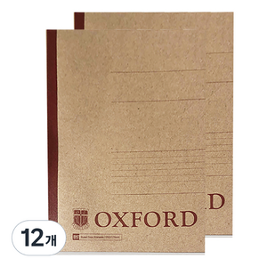 OXFORD 크라프트 잘펴지는 노트 A4 50매, 12개