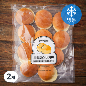 곰곰 브리오슈 버거번 (냉동), 500g, 2개