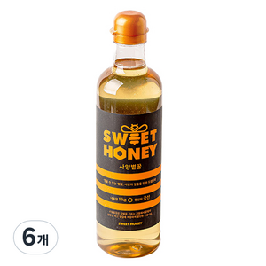 산내들농원 sweet honey 사양벌꿀, 1kg, 6개