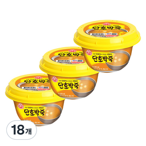 오뚜기 단호박죽 상온, 285g, 18개