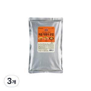 쉐프원 매콤 떡볶이 분말, 1kg, 3개