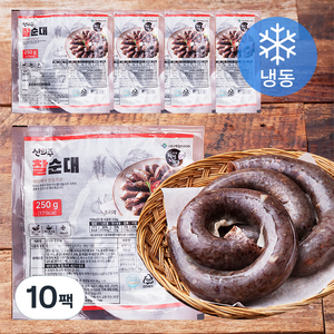 신의주찹쌀순대 찰순대 (냉동), 250g, 10팩