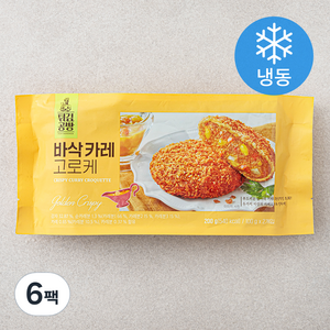 튀김공방 사옹원 바삭카레 고로케 (냉동), 200g, 6팩