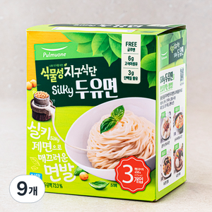 풀무원 식물성 지구식단 실키 두유면, 150g, 9개