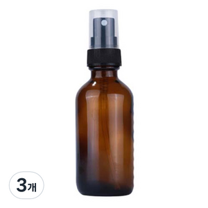 달모아 휴대용 유리 스프레이 분무기 분무타입 60ml, 갈색, 3개