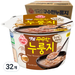 오뚜기옛날 구수한 누룽지, 60g, 32개