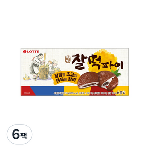 롯데제과 명가 찰떡파이, 210g, 6개