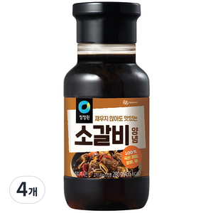 청정원 소갈비 양념, 280g, 4개