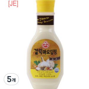 오뚜기 갈릭마요 딥핑소스, 5개, 240g