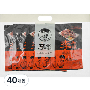 이춘복육포 비법 고소한 치즈육포, 30g, 40개