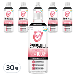 빙그레 면역워터 제로, 350ml, 30개