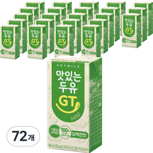 맛있는두유GT 담백한맛, 190ml, 72개