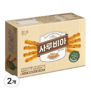 해태제과 사루비아 참깨스틱, 180g, 2개