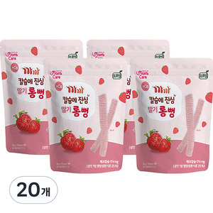 프로엠 유아용 까까 칼슘에 진심 딸기 롱뻥 과자, 딸기맛, 30g, 20개