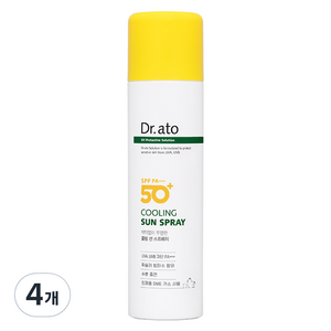 닥터아토 쿨링 선 스프레이 SPF50+ PA+++, 4개, 150ml