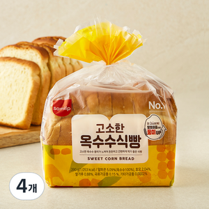 삼립 고소한 옥수수 식빵, 390g, 4개