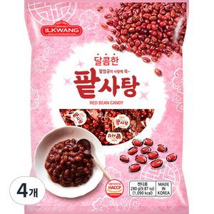 일광제과 팥사탕, 280g, 4개